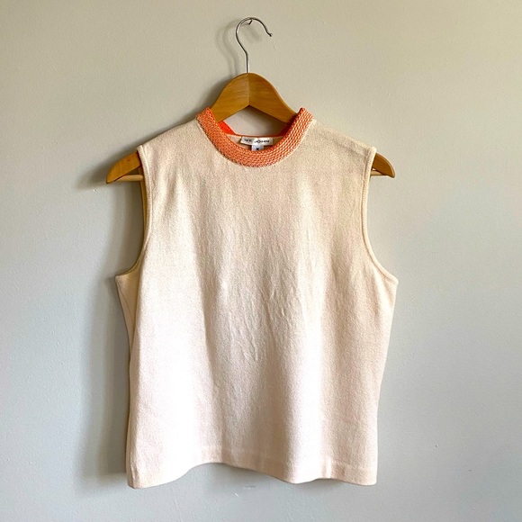 Vintage St. John Knit Tank Top Sleeveless Shell - Picture 1 of 6